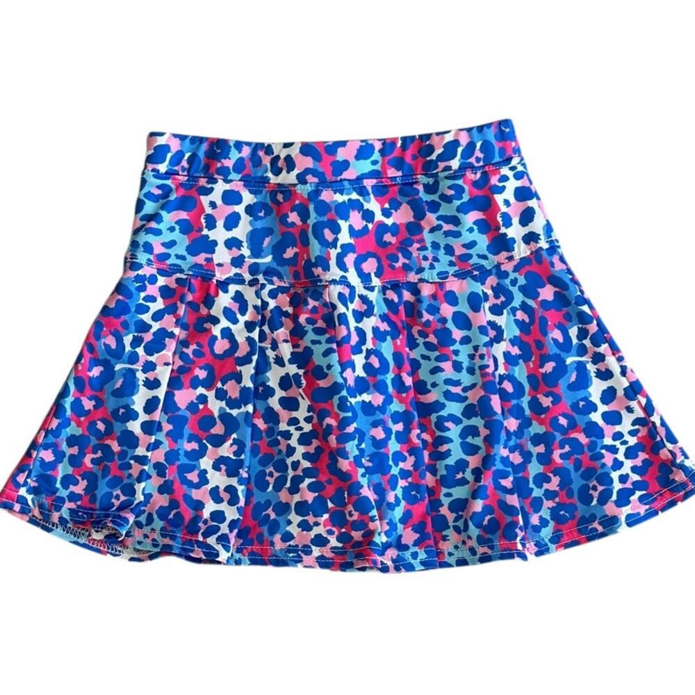 AZARHIA Girls Active Blue Leopard Skirt/Skort Size 8-10y - Picture 4 of 4